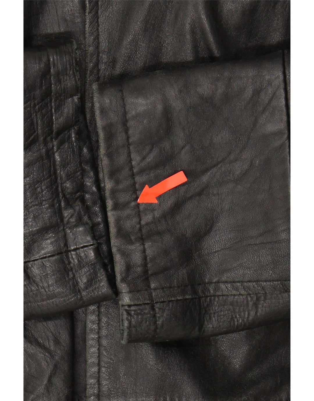 FIRENZE Mens Leather Jacket IT 50 Large Black Leather Vintage Firenze and Second-Hand Firenze from Messina Hembry 