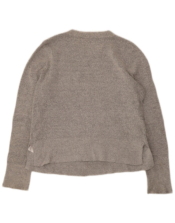 Oasis Dame Boat Neck Jumper Sweater UK 12 Medium Grå Akryl