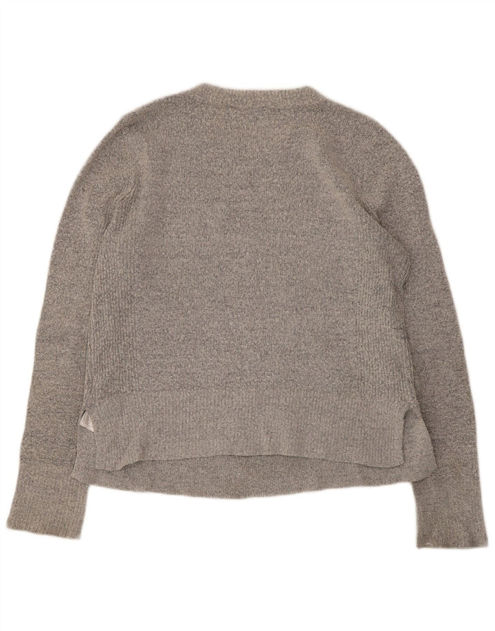 Oasis Dame Boat Neck Jumper Sweater UK 12 Medium Grå Akryl