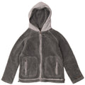 Tænk Pink Dame Hættejakke Fleece DK 10 Små Grå Akryl