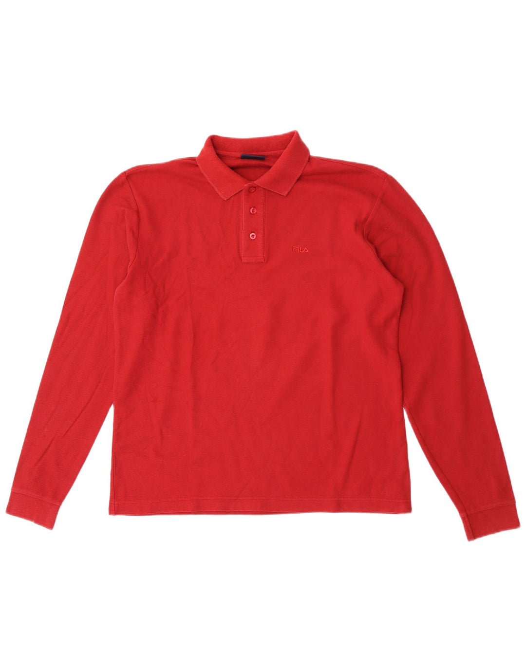 Fila Langærmet Polo Shirt til mænd Medium Rød