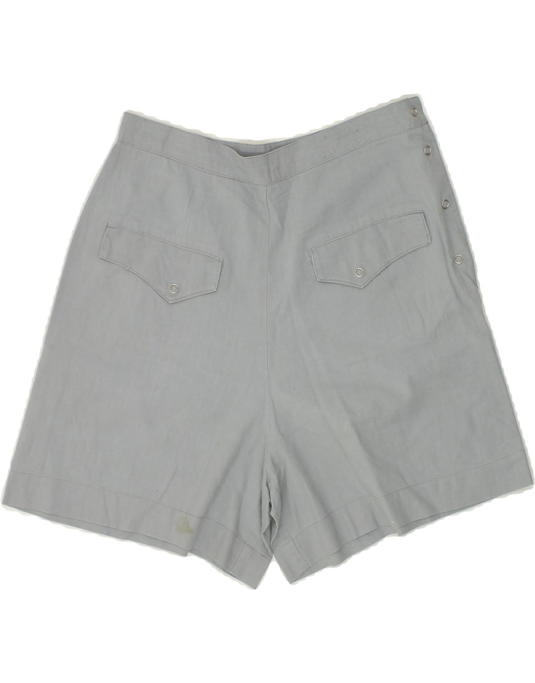 VINTAGE Womens High Waist Casual Shorts Small W26  Grey Vintage Vintage and Second-Hand Vintage from Messina Hembry 