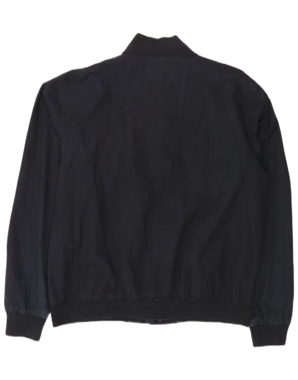 Slam Herre Bomber Jacket UK 46 3XL Navy Blue Cotton