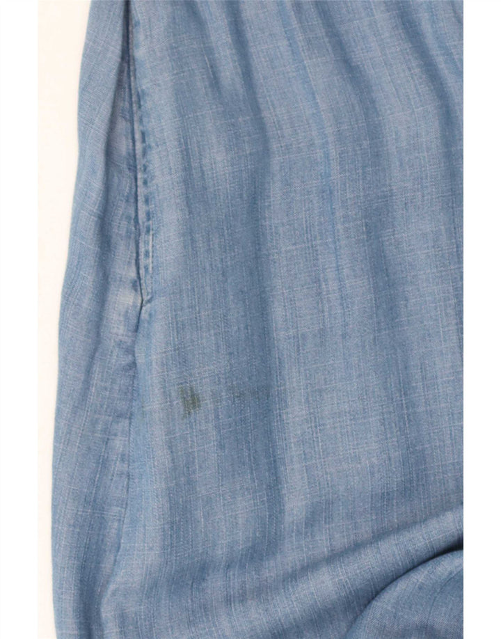 Marks & Spencer Dame Maxi Dress UK 16 Large Blue Lyocell