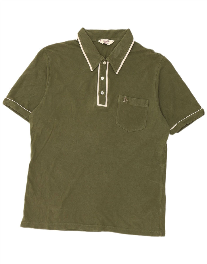 Penguin herre poloshirt 2XL grøn bomuld