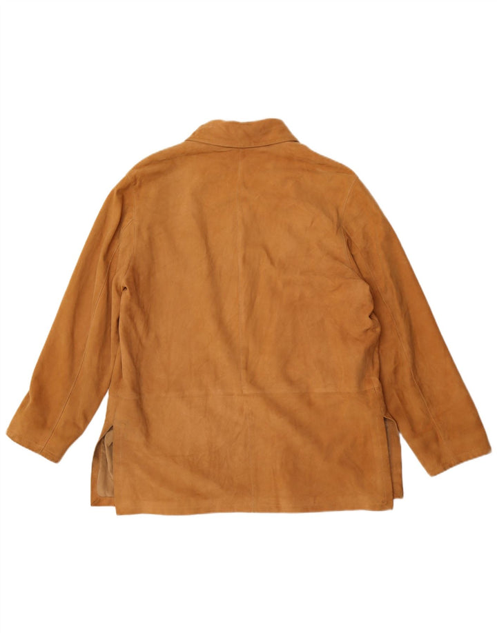 Vintage dame ruskindsjakke IT 42 medium brunt læder