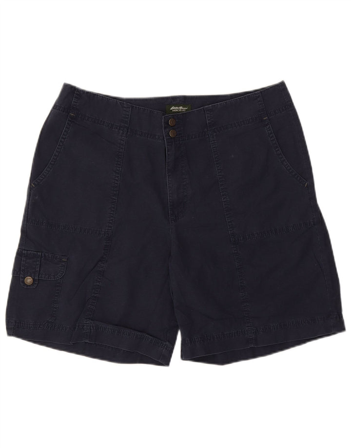 EDDIE BAUER Kvinder Mercer Fit Cargo Shorts US 12 Large W34 Navy Blue