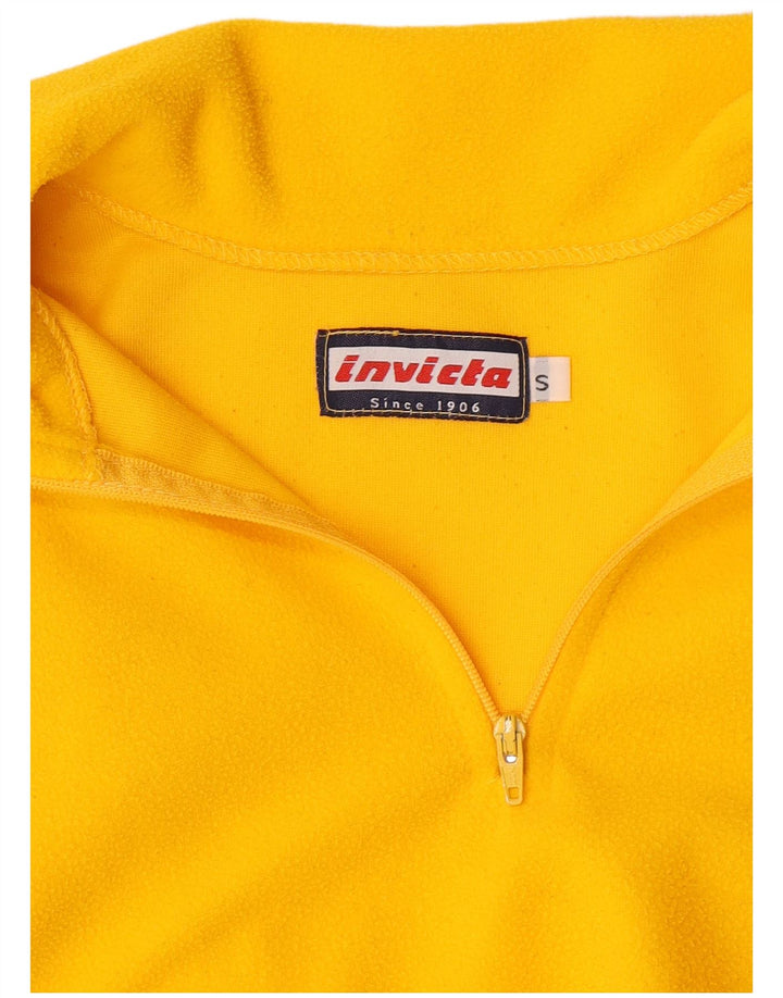 Invicta Fleece Jumper med lynlås til kvinder UK 10 Lille Gul
