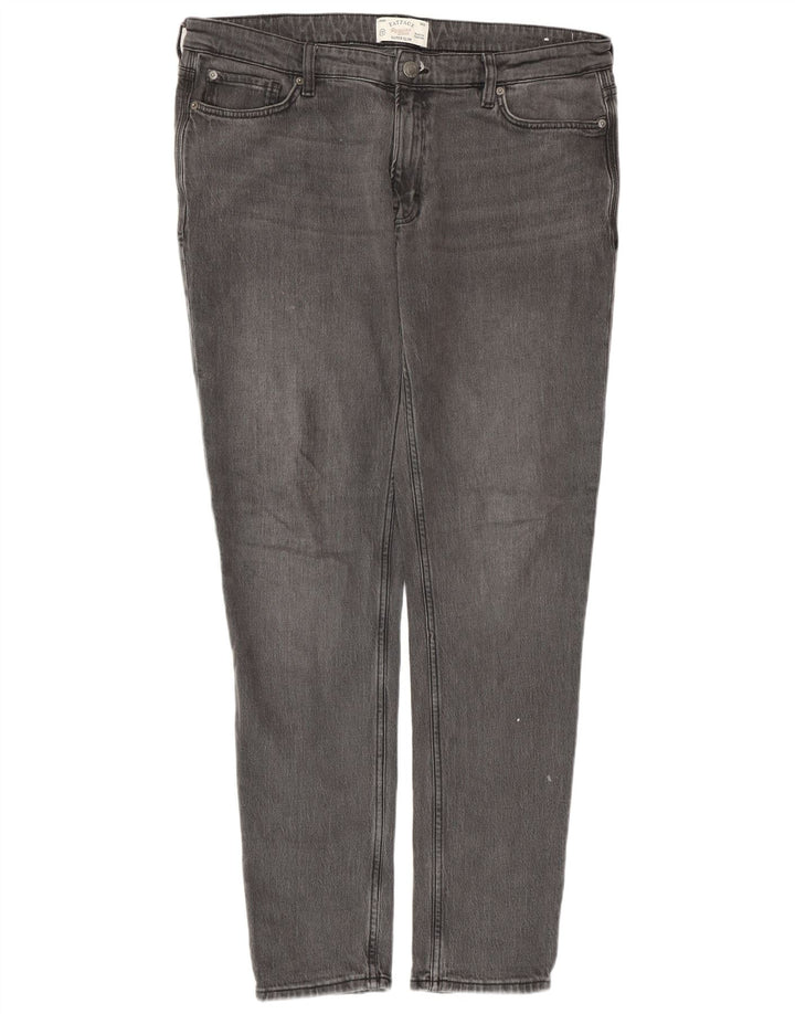 FAT FACE Herre Super Slim Jeans W38 L31 Grå Bomuld