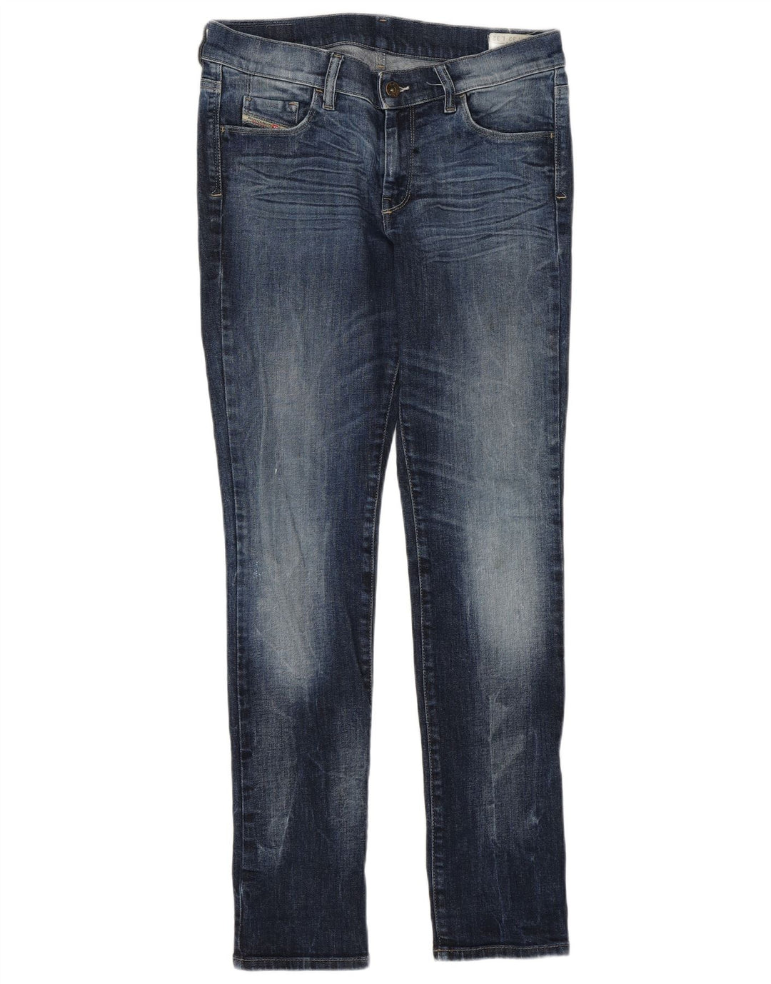 DIESEL Dame HI-VY Super Slim Straight Jeans W32 L29 Blå
