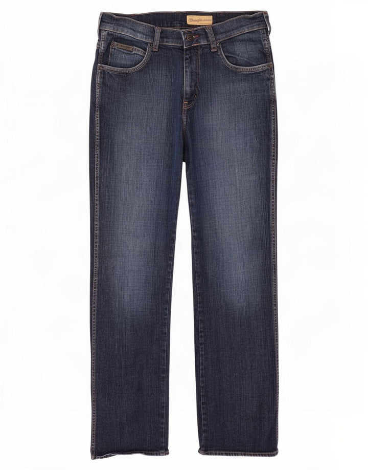 Wrangler Herre Pittsboro Bootcut Jeans W32 L32 Marineblå Bomuld