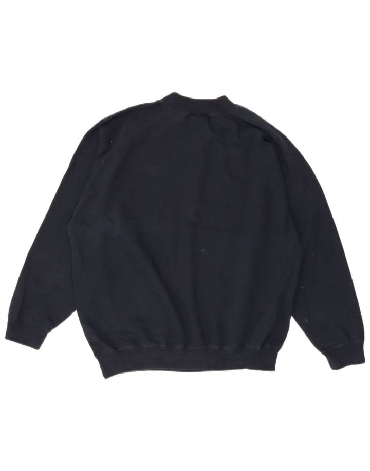 Puma Graphic Sweatshirt Jumper UK 16 Large Navy Blue
