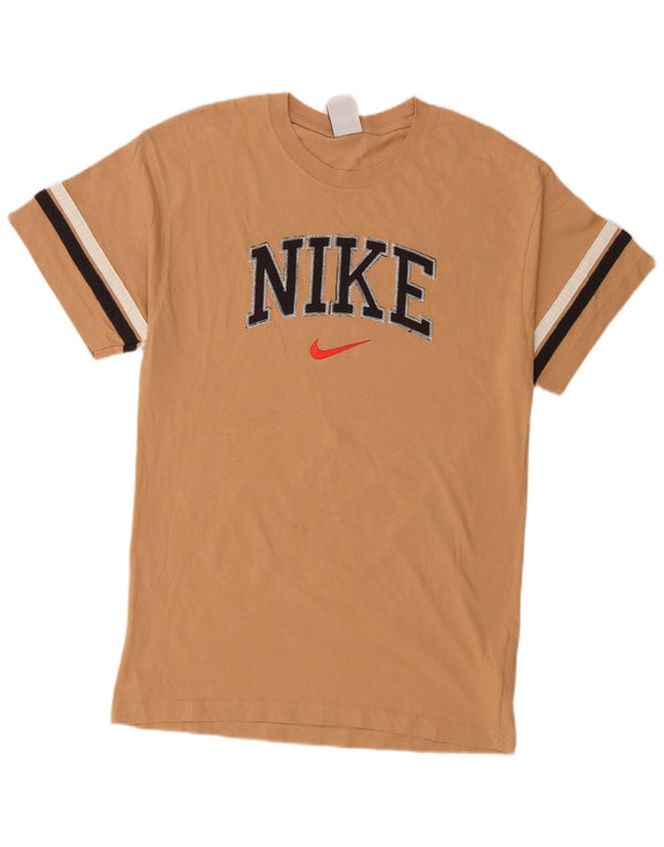 Nike grafisk t-shirt top til mænd, lille beige bomuld