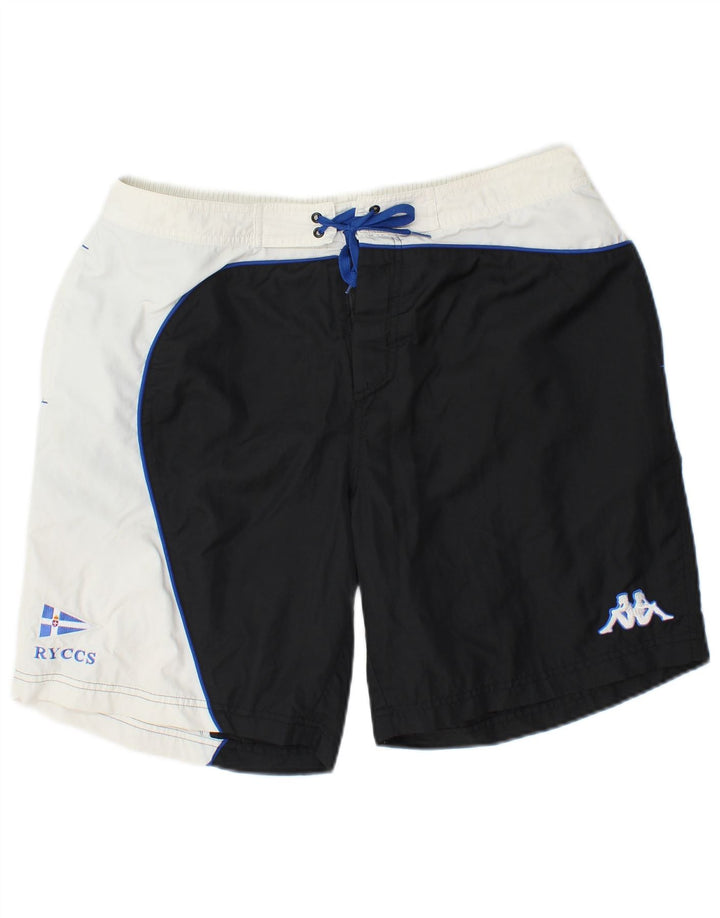 Kappa Badeshorts til mænd XL Sort Colourblock Polyamid