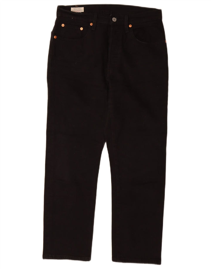 Levi's Dame 501 Straight Jeans W27 L26 Sort Bomuld