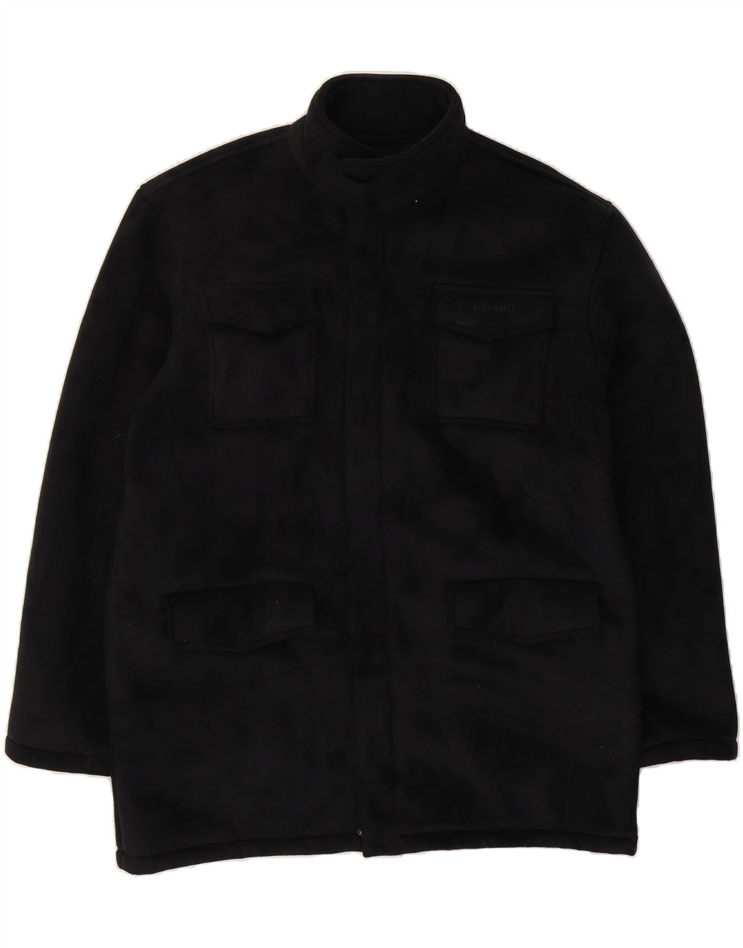 PETER WERTH Mens Utility Jacket UK 40 Large Black Polyester Vintage Peter Werth and Second-Hand Peter Werth from Messina Hembry 