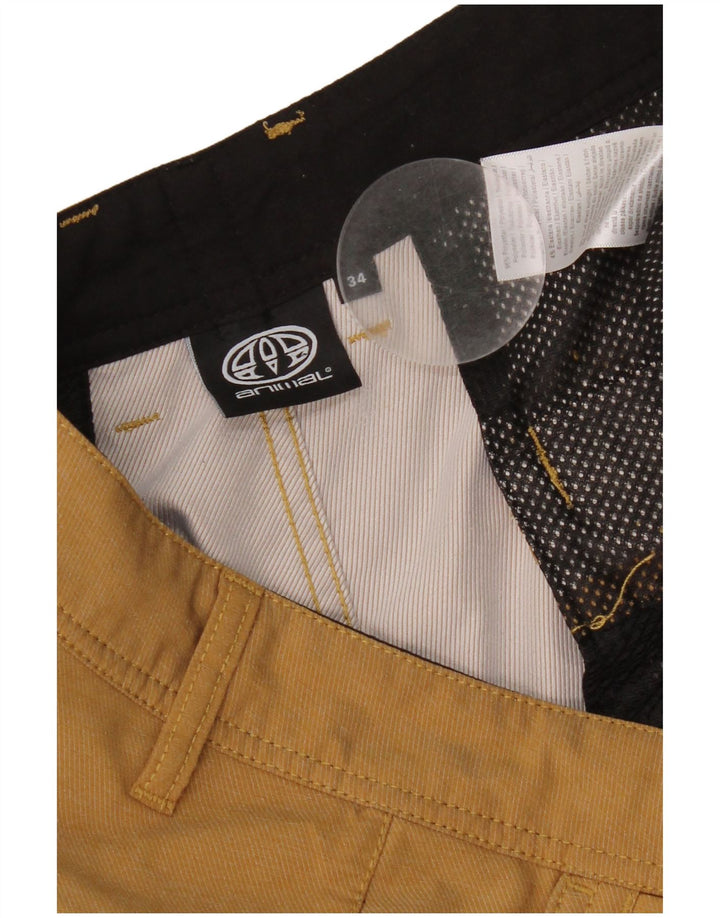 Animal Herre Chino Shorts W34 Large Beige Polyester