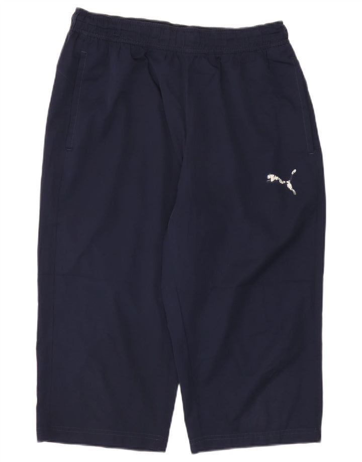Puma Herre Bermuda Sportshorts Large Navy Blue Polyester