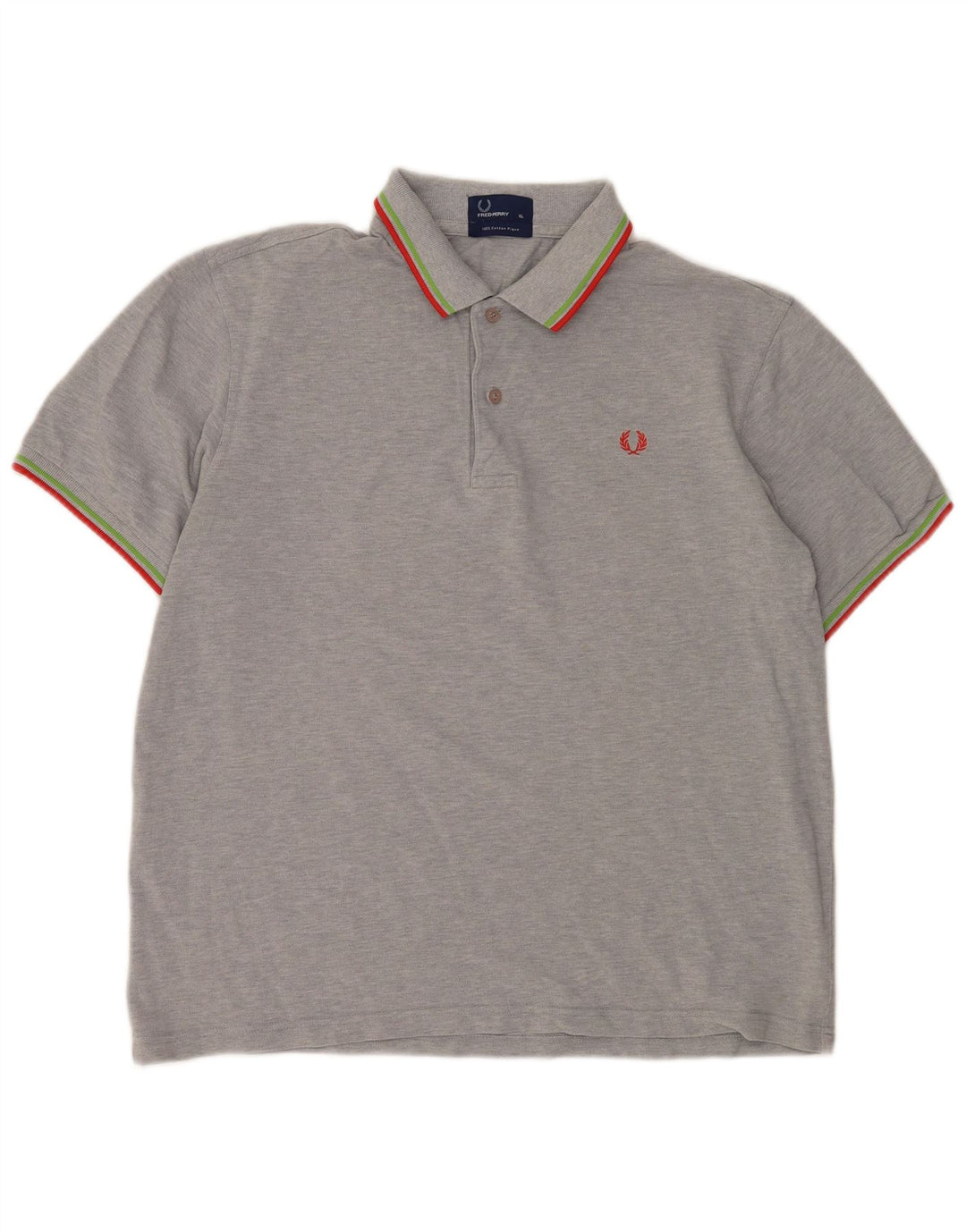 Fred Perry Herre poloshirt XL Grå Flecked Bomuld