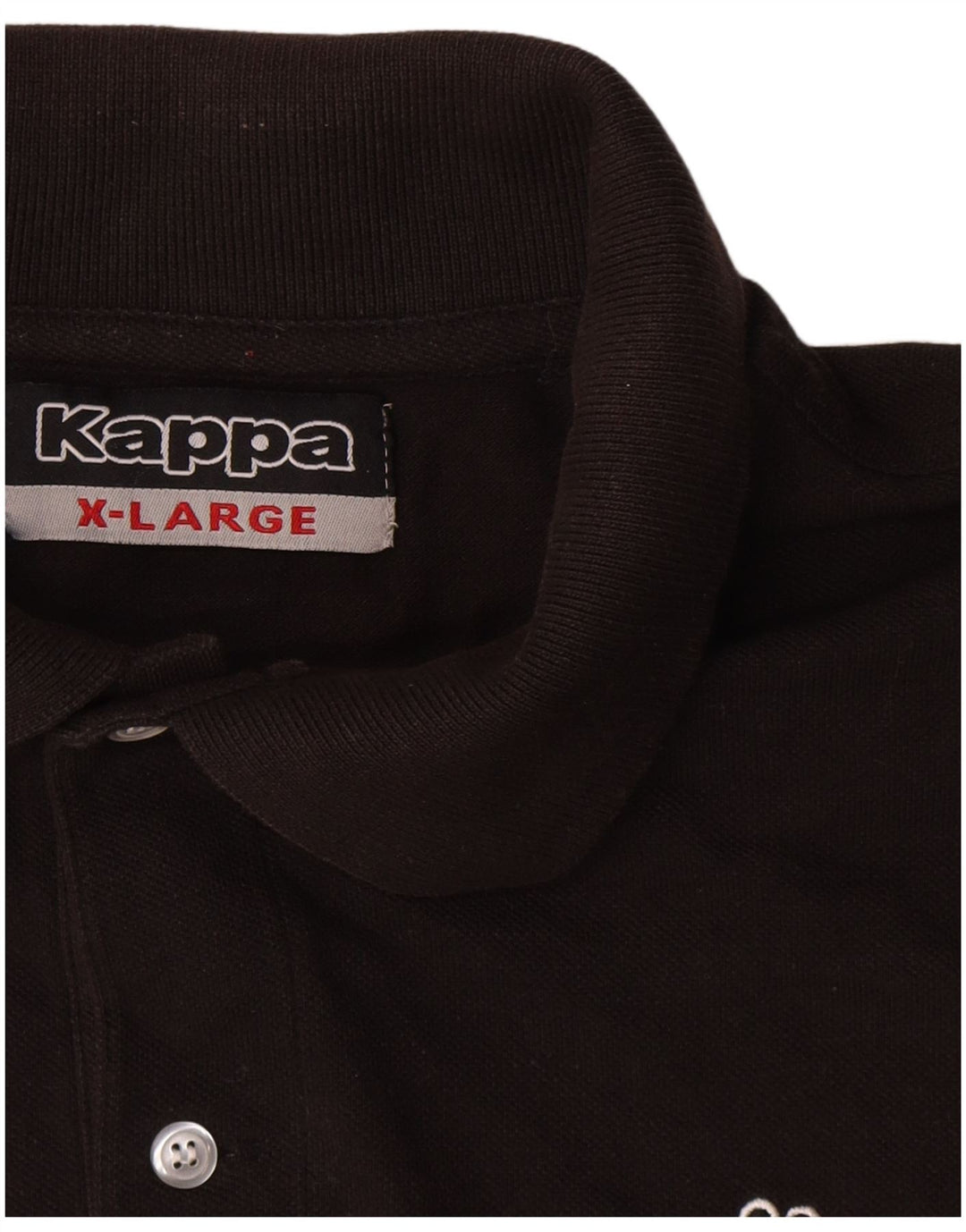 Kappa herre poloshirt XL sort bomuld