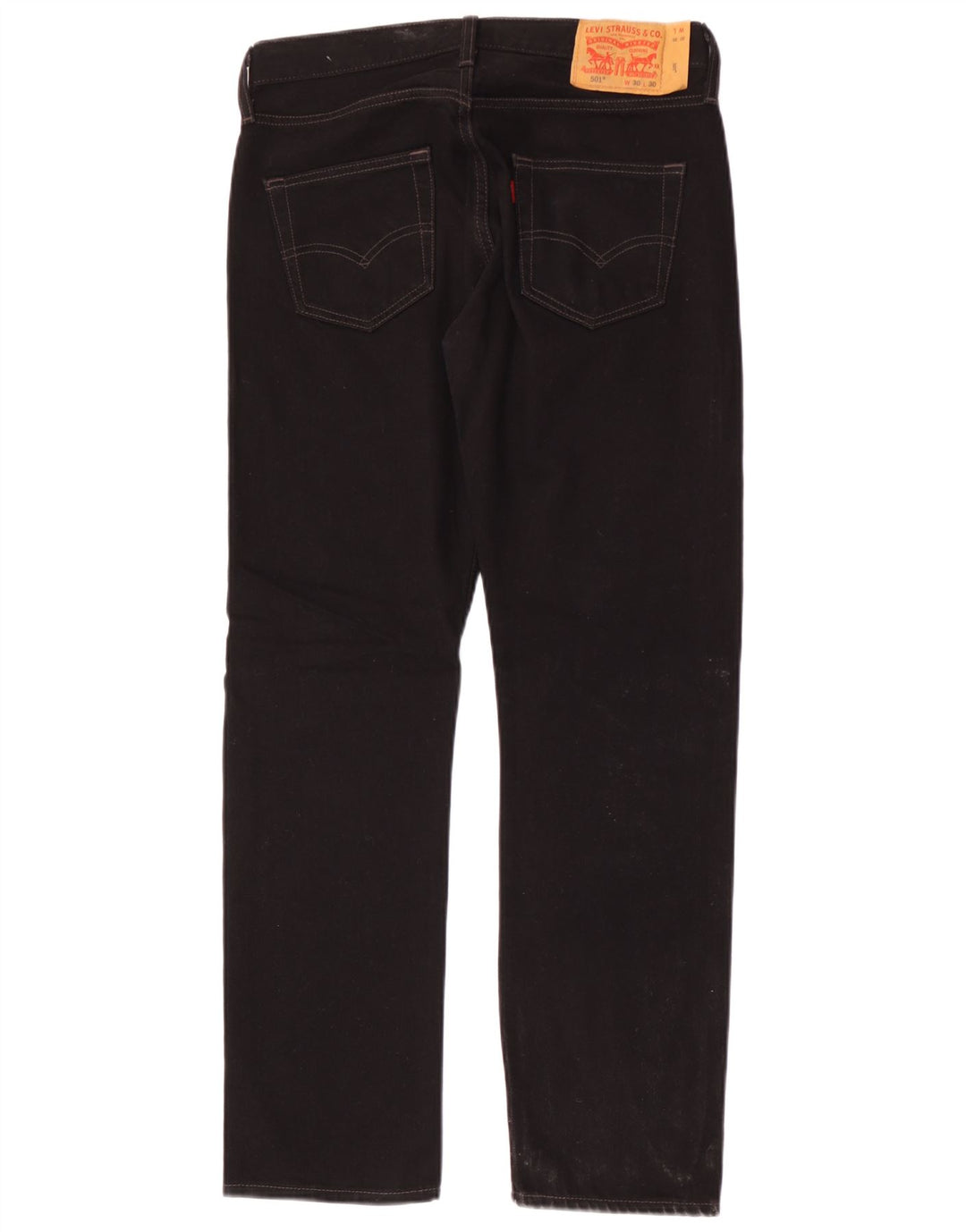 Levi's Herre 501 lige jeans W30 L30 sort bomuld