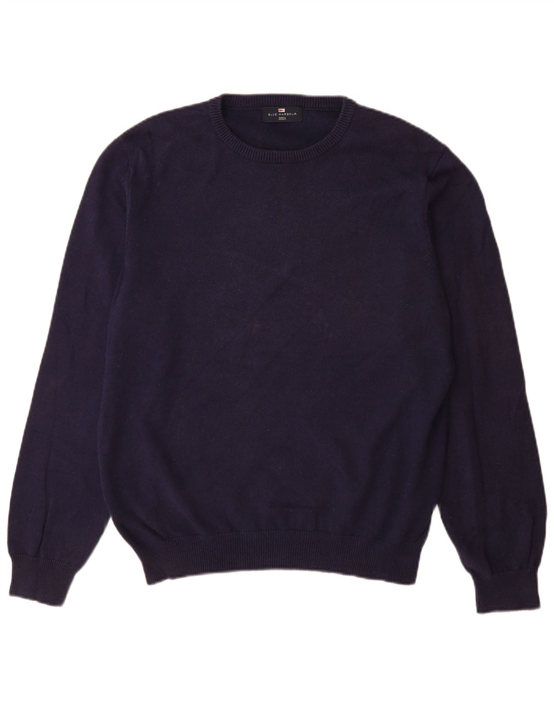 Marks & Spencer Herre Blue Harbor Crew Neck sweater Medium Navy Blue