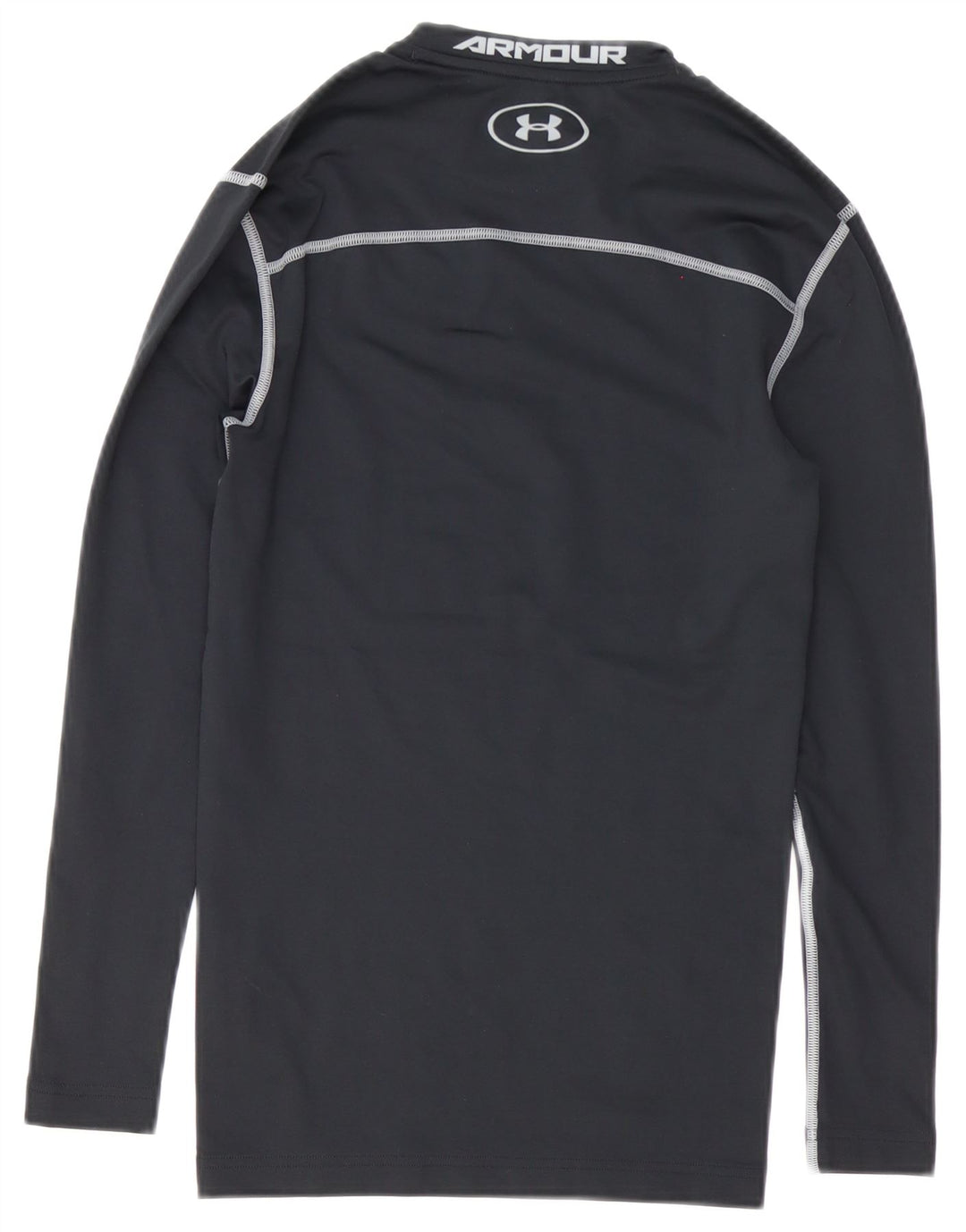 Under Armour Herre Cold Gear Grafisk Top Langærmet Lille Sort Polyester