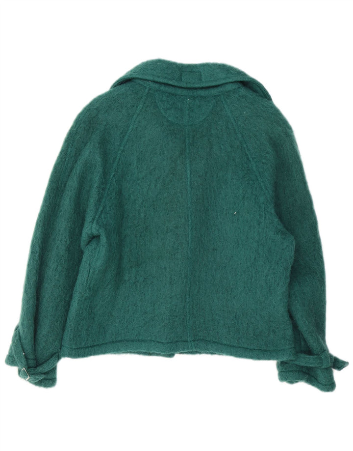 Vintage Damejakke UK 14 Medium Green Wool Classic
