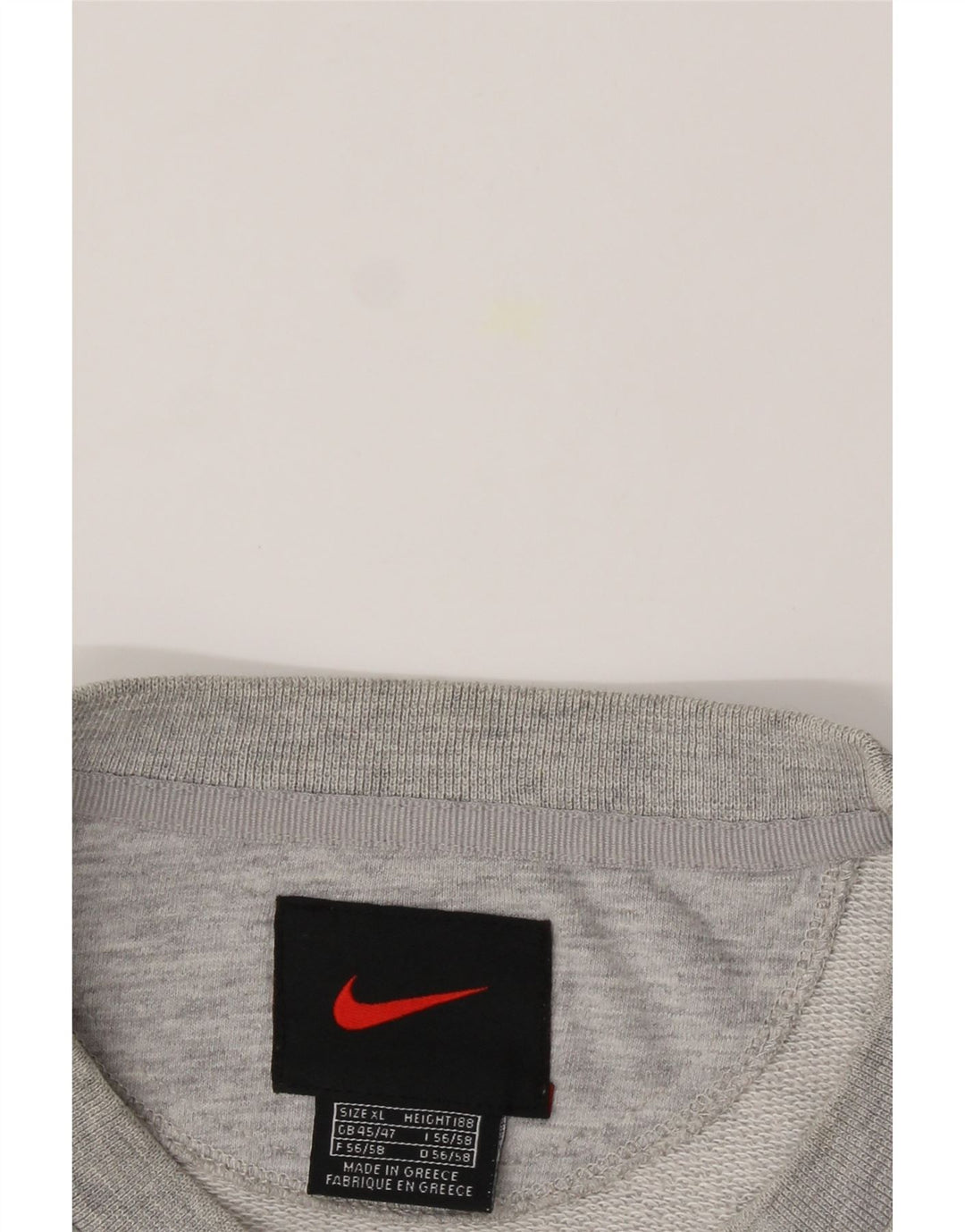 NIKE Mens Sweatshirt Jumper UK 45/47 XL Grey Cotton Vintage Nike and Second-Hand Nike from Messina Hembry 