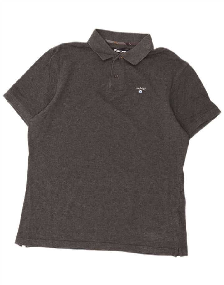 Barbour herre poloshirt XL grå bomuld