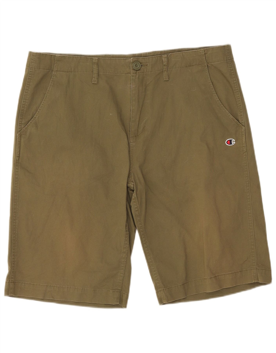 CHAMPION Herre Chino Shorts IT 54 2XL W38 Khaki Bomuld