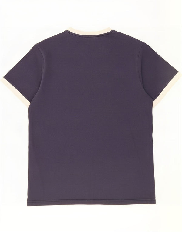 Ellesse Herre T-Shirt Top Stor Marineblå Bomuld