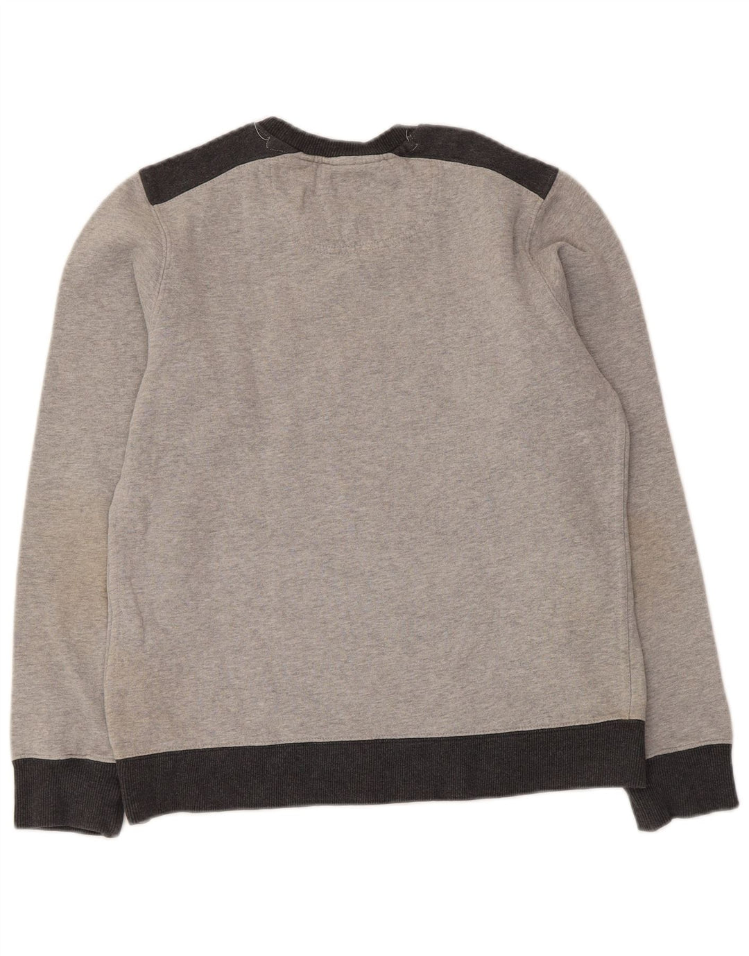 Converse Graphic Sweatshirt Jumper UK 14 Medium Grey Colourblock