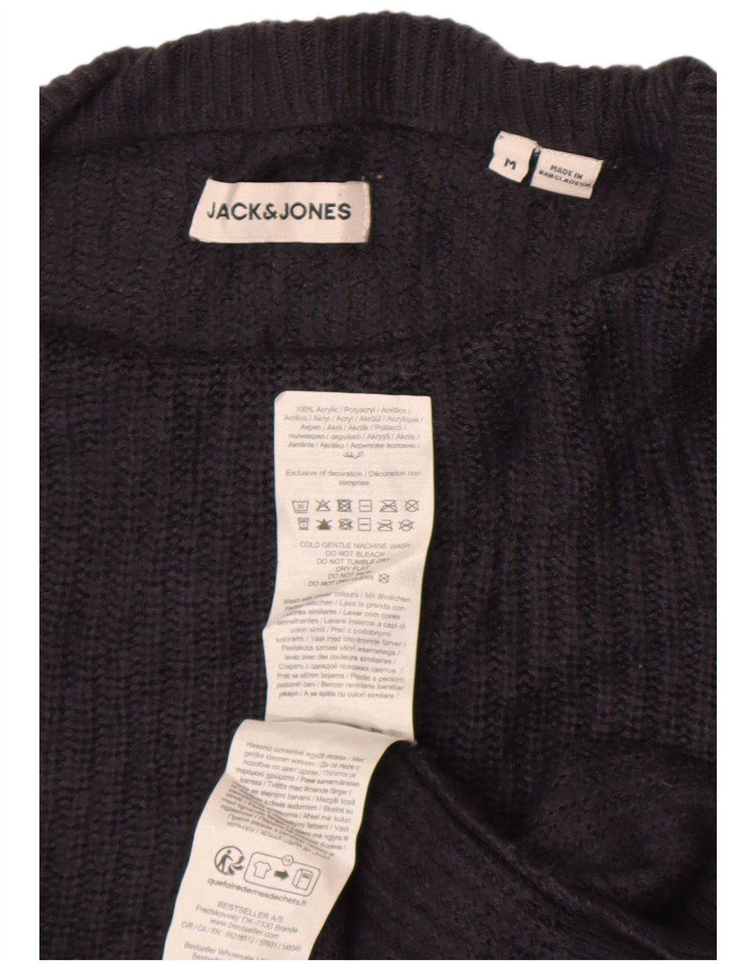Jack & Jones herre sweater med rund hals, medium marineblå