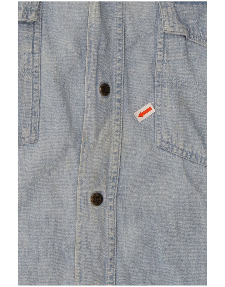 WAMPUM Denimskjorte til mænd XL Blå