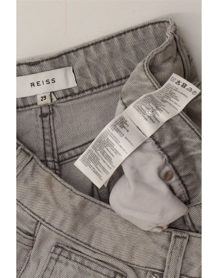 Reiss Dame Capri Jeans W29 L21 Grå Bomuld
