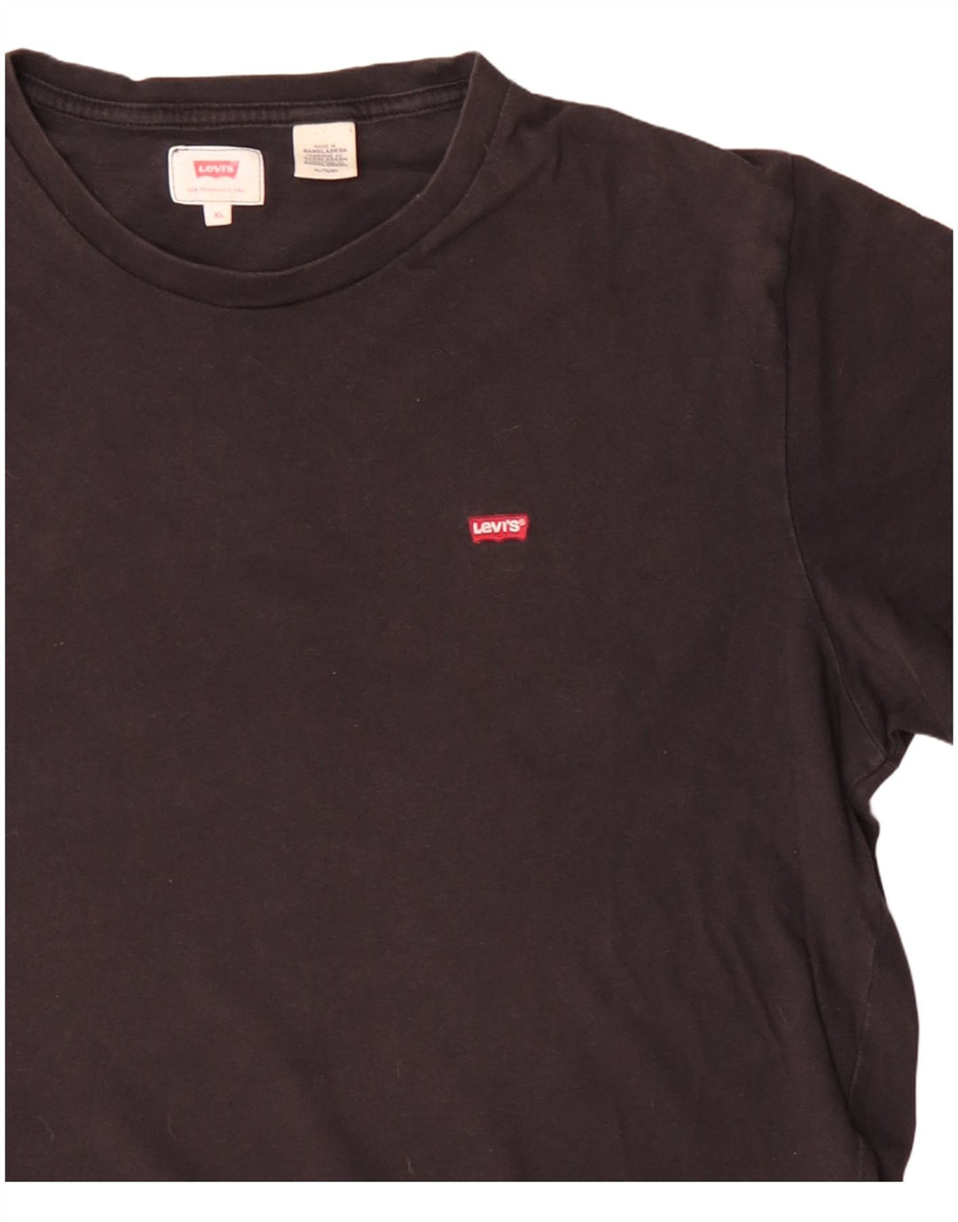 Levi's Herre T-Shirt Top XL Sort Bomuld