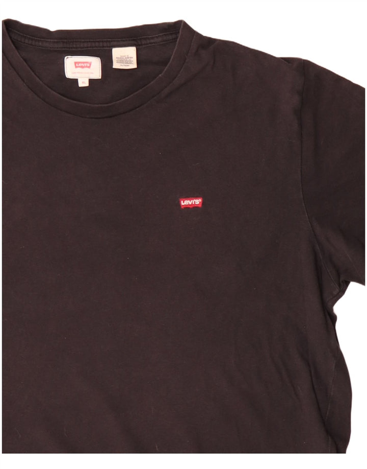 Levi's Herre T-Shirt Top XL Sort Bomuld