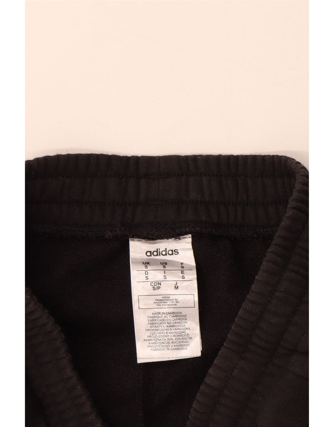 ADIDAS Grafisk træningsdragt bukser til mænd Joggers lille sort bomuld