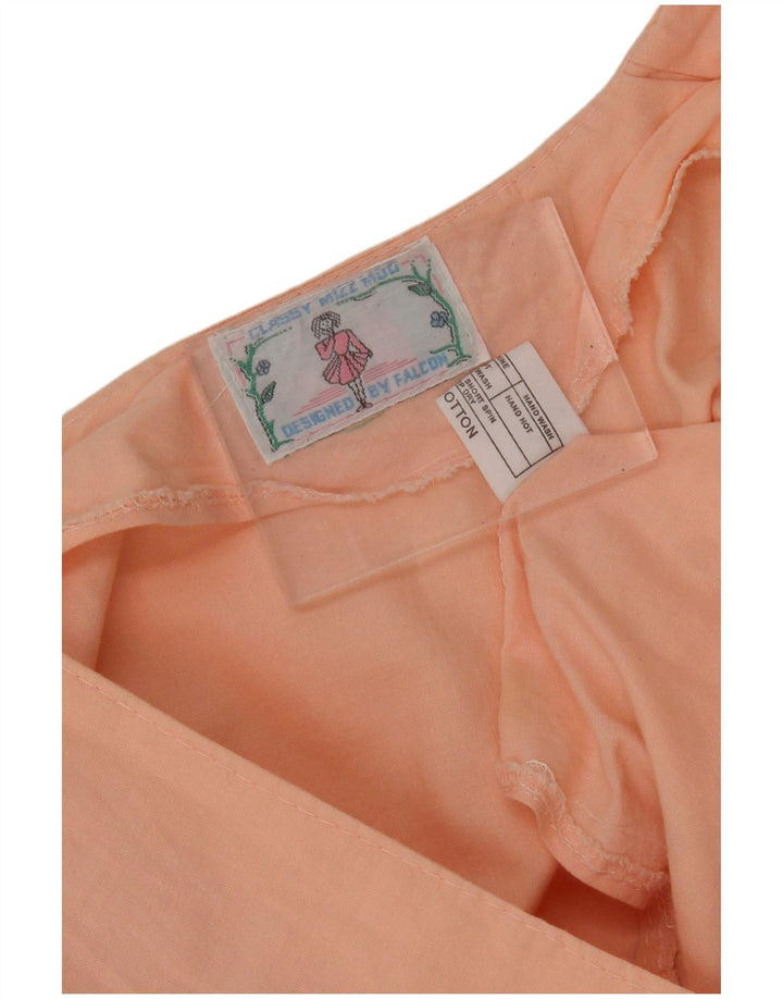 VINTAGE Womens Crop 2 Button Blazer Jacket UK 14 Medium Pink Cotton