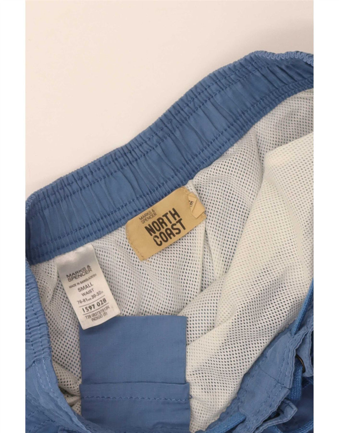 Marks & Spencer Herre Cargo svømmeshorts Små blå polyester