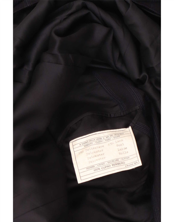Simon Ackerman Blazerjakke til mænd UK 36 Small Navy Blue Pinstripe