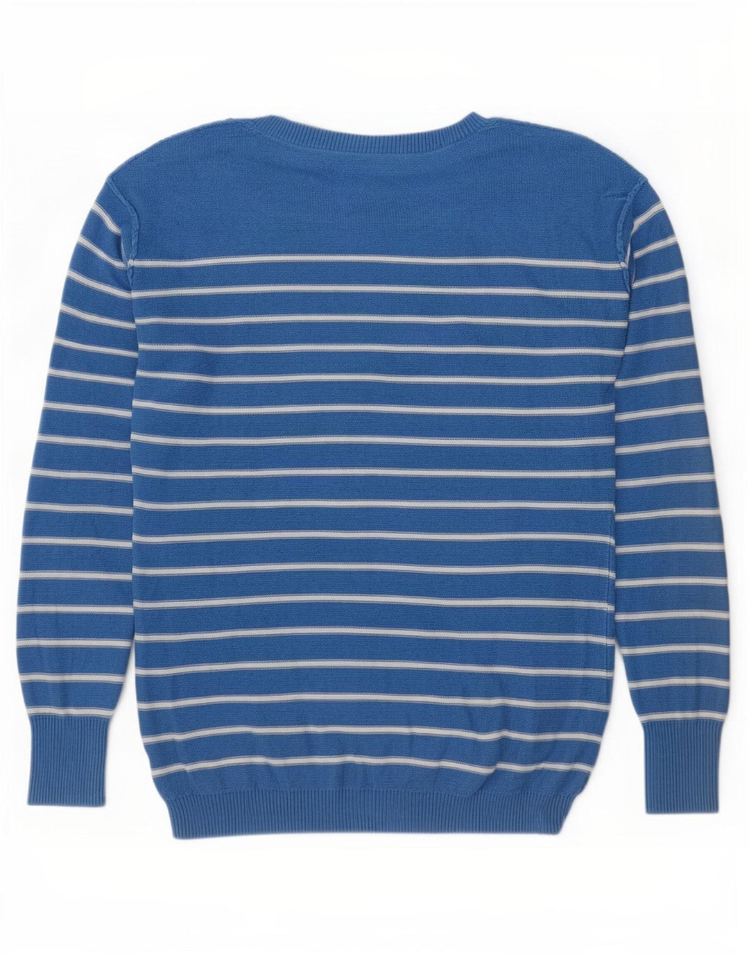 Fat Face Dame Oversized Boat Neck Jumper Sweater UK 10 Små blå stribet