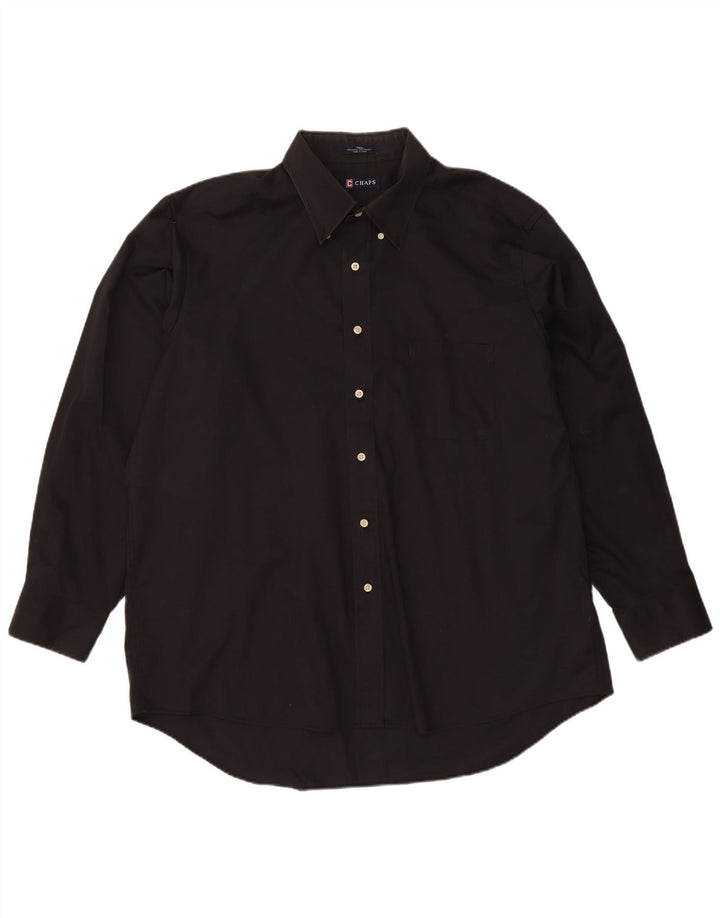 Chaps Herreskjorte Str. 17 1/2 XL Sort Bomuld