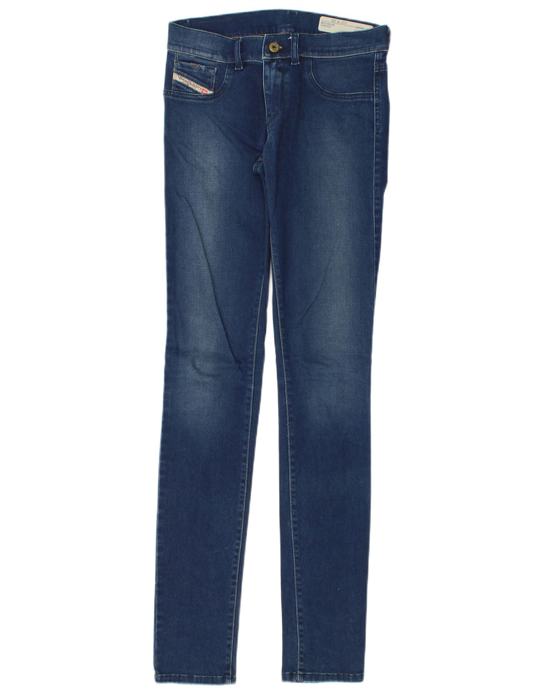 Diesel Dame Skinny Jeans W26 L33 Blå Bomuld