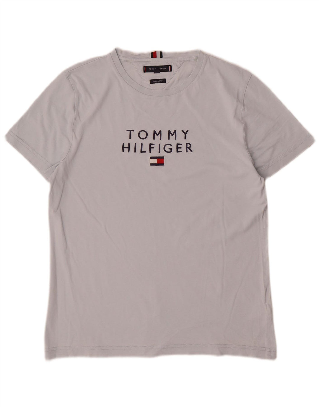 Tommy Hilfiger Herre grafisk T-shirt top mellemgrå bomuld
