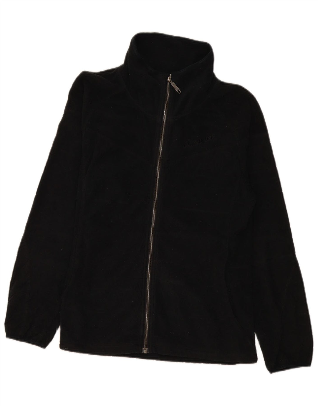 Chiemsee Fleecejakke til kvinder UK 16 Stor sort geometrisk polyester