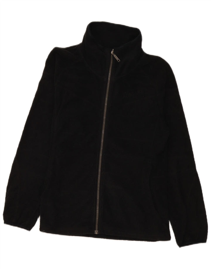 Chiemsee Fleecejakke til kvinder UK 16 Stor sort geometrisk polyester