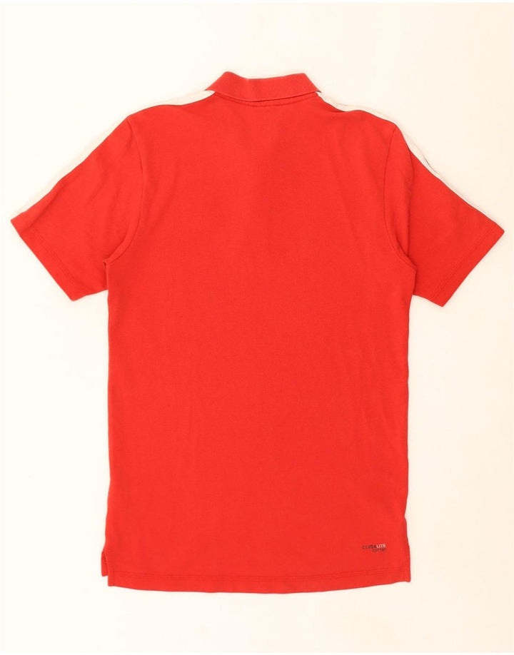 ADIDAS Mens Climalite Polo Shirt Small Red Cotton Vintage Adidas and Second-Hand Adidas from Messina Hembry 