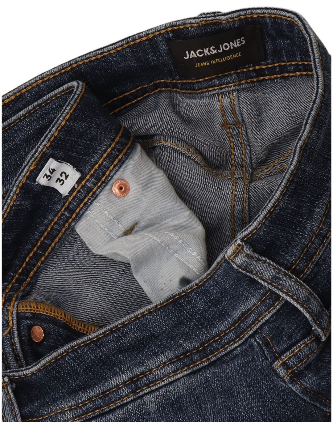 Jack & Jones Herre Mike Slim Jeans W34 L32 Blå